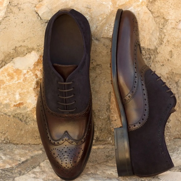 HUGO BOSS Branno brown leather Derbies Size 10 - Picture 2 of 15